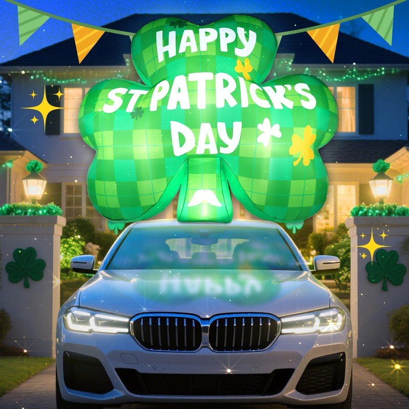 Wabolay 5FT St Patricks Day Inflatables Decorations Outdoor Blow Up