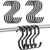 Fogman Hooks, S-Shaped Hooks, Metal, Stylish, Large, Universal Hooks, Hardware,