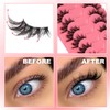 Half Lashes Natural Clear Band Eyelashes 3 4 False Lashes