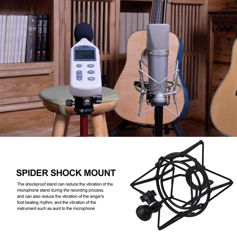 Bstinay Anti-Vibration Recording Microphone Shock Mount Suspension Holder for Newman