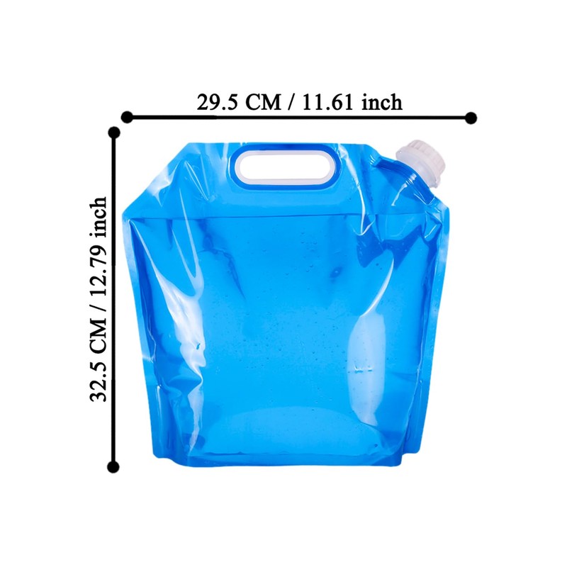 DTOL 5L Folding Drinking Water Container Storage Bag Pouch for