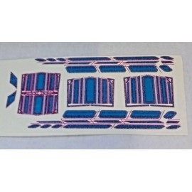 Unbranded HOT WHEELS 64 CHEVY IMPALA LOWRIDER II WHITE TONER BLUE WATER DECALS NO CAR SEE