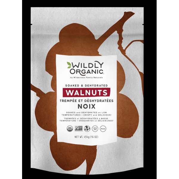 Wildly Organic Soaked & Dehydrated Walnuts 454g