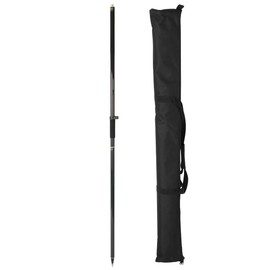 Fancyall Carbon Fiber GPS Pole, 6.6FT Surveying Prism Pole, 2 Sections GPS Rover Rod, 2M Prism Pole for Land Surveying, Black