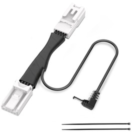 TQXHLBFU Radar Detector Power Adapter DC3.5 Plug (5P Type E) for Select Subaru Forester, Ascent and More with Auto Dimming Rearview Mirror.Radar Detector Power Cord.Clean and Easy to Install.