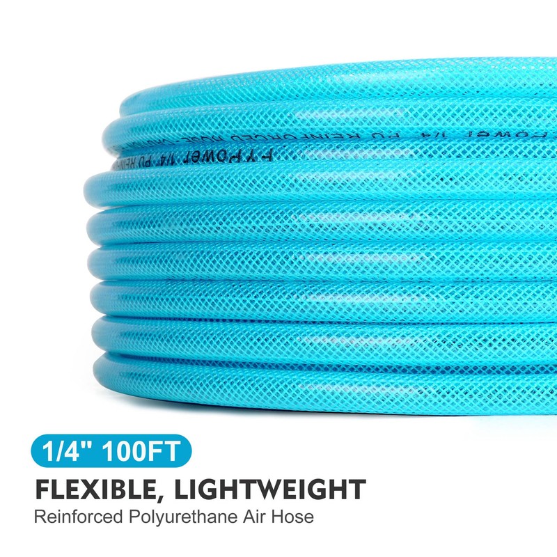FYPower Air Compressor Hose 1/4 Inch x 100 Feet Reinforced