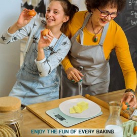 himaly Digital Kitchen Scales 10 kg, Digital Scales Letter Scales with Tare Function, Sensor Touch, Large LED Display, Auto-Off, Electronic Scales for Food, Baking, Cooking