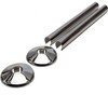 Aretro Chrome Effect Plastic 15mm Radiator Pipe Towel Rail Covers