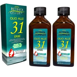 Retinol Complex Olio alle 31 Erbe, utile contro Mal di Testa e dolori al corpo - 100ml (2 Confezioni)