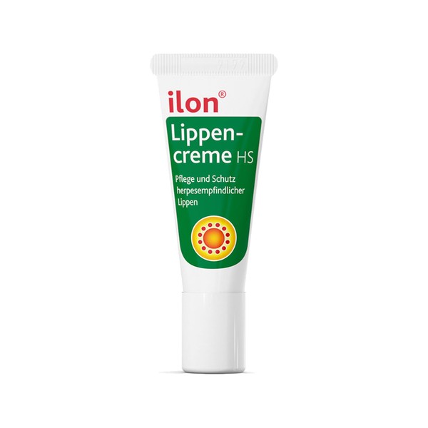 ilon Lip Cream HS 3 ml – Vegetable Tasteless Lip Care for Lip Herpes Natural Transparent Lip Balm with Castor Oil, Jojoba Oil, Thistle Oil, Made in Germany