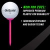 GoSports 3.25” Widemouth Tees Plastic Golf Tees, 60 Tee Player’s