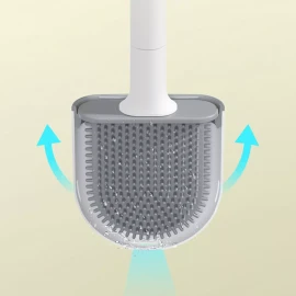 Veraly Cepillo Limpieza Inodoro Flexible Silicona Inodoro Wc Baño