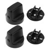 ECSiNG 2 Sets Ignition Key Knob Push Turn Switch Base