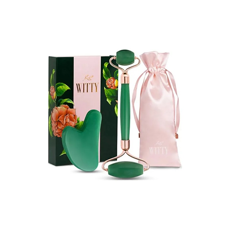 Rodillo Facial de Jade y Gua Sha Jade Facial Roller