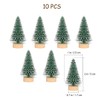 FOMIYES Small Pine Tree Decor with Wooden Bases Desktop Christmas