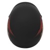 VCAN Cruiser Solid Flat Black Half Face Motorcycle Helmet (Flag,