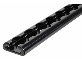 Mytee Products 4 Pack Heavy Duty Aluminum 4ft L-Track Trailer Tie Down Rail for Enclosed, Utility Trailers, Cargo Vans, Truck Beds, Securing Motorcycles, ATVs, Dirt Bikes - 2,225 lbs BS - Black