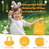 Linelglobal Easter Hunt Bag Happy Easter Non-Woven Bag Reusable Tote