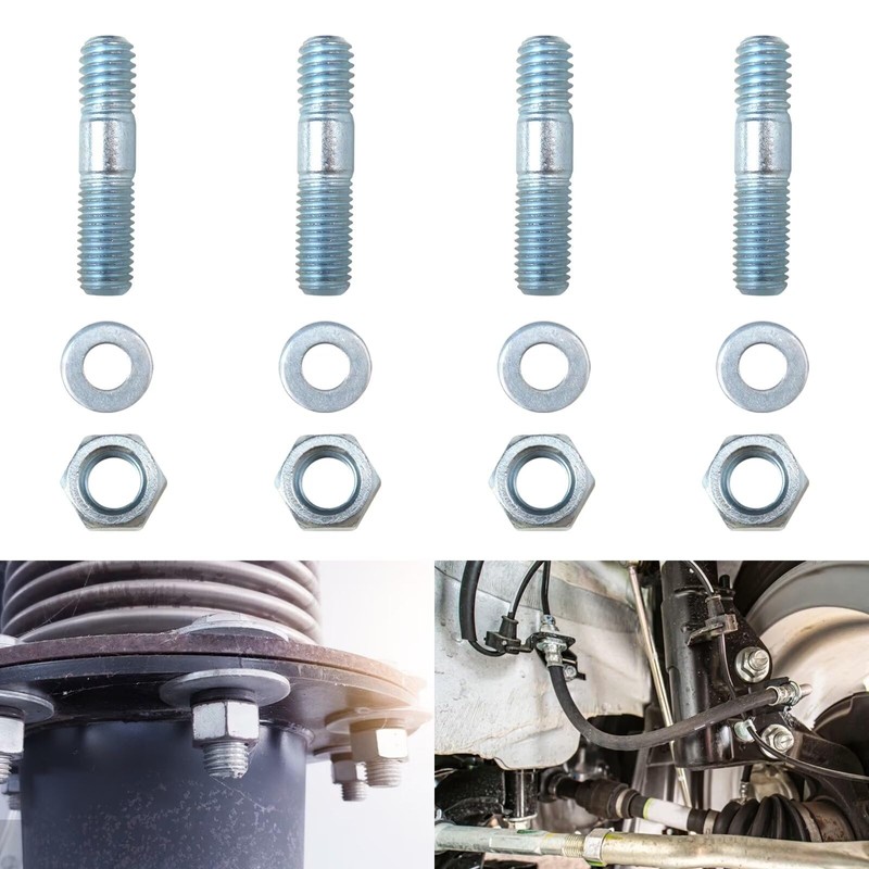 4Pack Carburetor Studs Kit, 1-3/8in Carburetor Studs Set Metal Carb