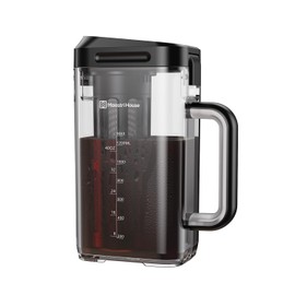 Maestri House Compact Cold Brew Coffee Maker, 40oz Iced Tea and Coffee Maker Brewer Space Saving Tritan Pitcher, 350 Mesh Filter, 100% Leak-Proof
