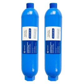 Hourleey 2 Pack RV Inline Water Filter, Reduce Bad Taste, Odors, Rust, Fluoride, Chlorine and Sediment in Drinking Water, Dedicated for RVs Campers