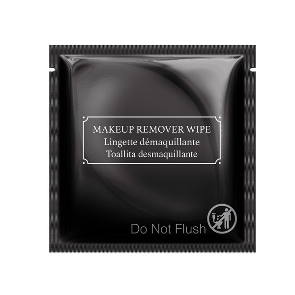 La Fresh Hotel Premium Paraben-Free Makeup Remover Wipes - Black, Light Flora Scent 8x6" Wet Wipes - 50 Wipes, Travel Essentials