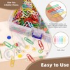 Wokape Coloured Vinyl Coated Thumb Clips & Paper Clip Kit,
