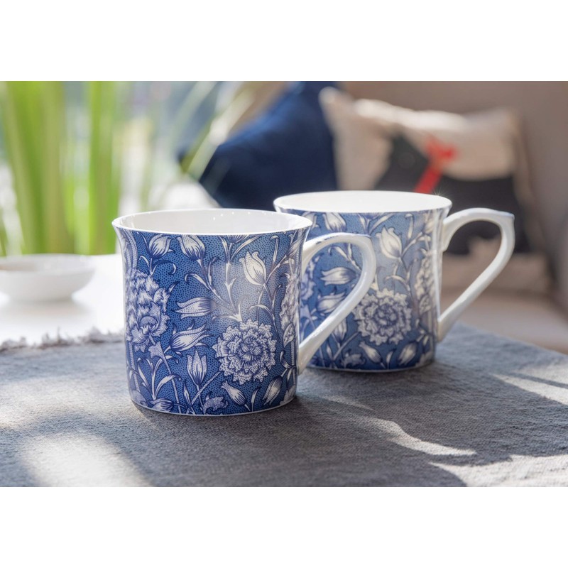 V&A MGB1979 Wild Tulip Mugs in Gift Box, Fine Bone