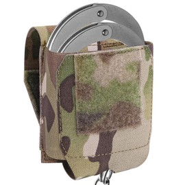 Handcuff Pouch, Molle Handcuffs Holder Hoslter Nylon Cuff Pouches Case for Duty Belt Tactical Vest Police Law Enforcement Security Officer Accessories fits Most Hand Cuffs - CAMO