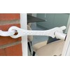 BI Fold Door Stay/Hook & Eye Latch Style Holder/Restraint White