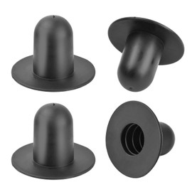 Ehuihuan 4 Pieces Pool Plugs, Pool Spare Parts, Swimming Pool Hole Plug, Sealing Plug, Swimming Pool Clogging for Above Ground Pool Filter Clogging - Black