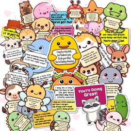 Positive Emotional Support Buddies Stickers, Affirmation Stickers for kids, adults, teens:_100 Stickers