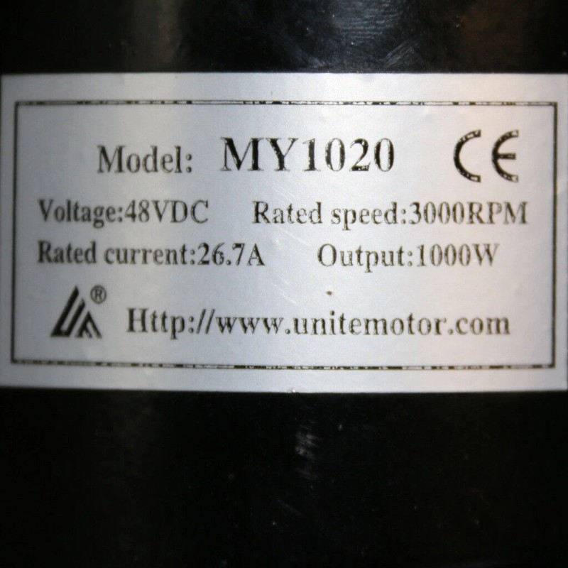 Unite 48V 1000W Brush DC Motor for Electric Scooter Go