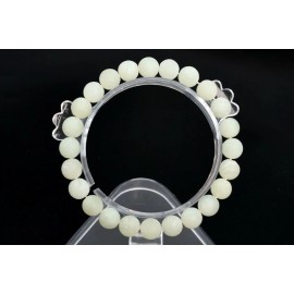 8MM Matte New Jade Bracelet Grade AAA Natural Round Gemstone Beads 7.5"