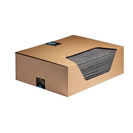 New Pig Mat | Oil Absorbent Mat | Original Pig Mat | 15" x 20" Mat Pads | Absorbs 11 Gallons per Box | 100 Oil Absorbing Pads | MAT155