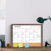 Calendar Whiteboard for Wall, 17x13 Inches White Board Calendar Dry