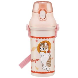 Skater PSB5SANAG-A Water Bottle, Mofusand Sand, 16.9 fl oz (480 ml), For Kids, Antibacterial, Plastic, Made in Japan