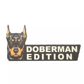 Unbranded Dog Doberman Edition Car Laptop Emblem Badge
