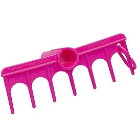 MINI-RAKE GOLF GRIP RAKE/PERSONAL GOLF RAKE THAT ATTACHES TO YOUR GOLF GRIP (Pink)