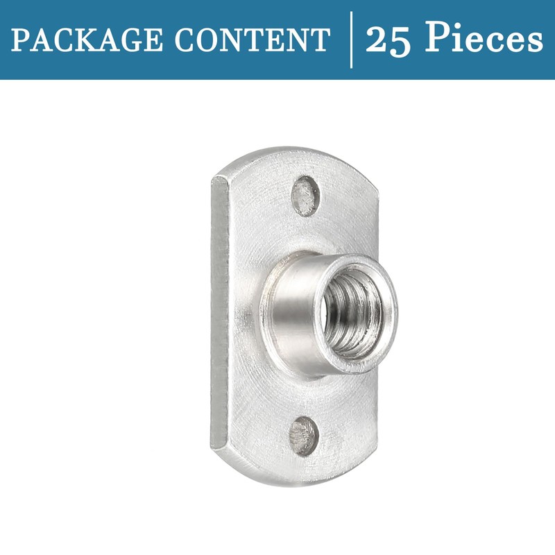 QUARKZMAN M6 Welding Nuts x 25PC Carbon Steel Weld Middle