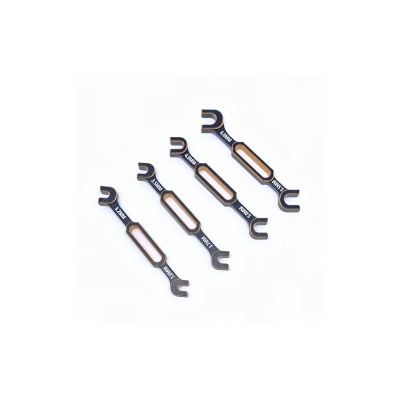 KingVal 4PCS Wrench 3.0/3.2/3.5/3.7/4.0/5.0/5.5/6.0mm Turnbuckle Nut Ball Joint Remover RC