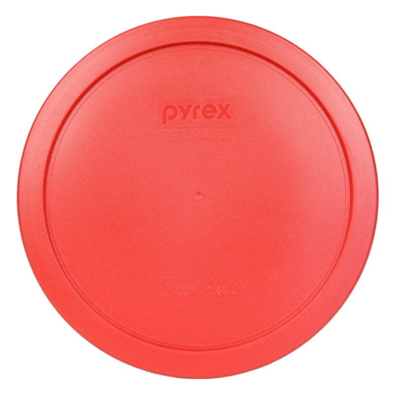 Pyrex (1) 7402-PC 6/7 Cup Red (2) 7210-PC 3 Cup