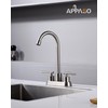 APPASO Bar Sink Faucet 4 Inch Centerset, 2 Handle Bath