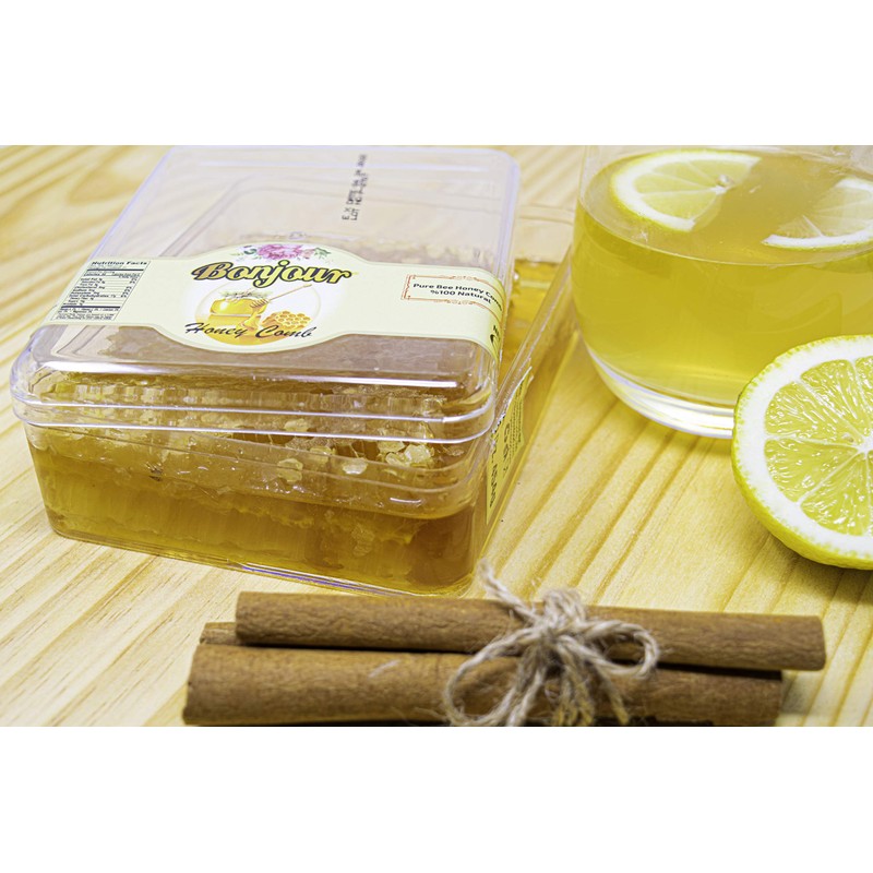 Bonjour Pure Raw Honey Comb, All Natural With No Preservatives