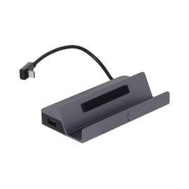 Monoprice 6-in-1 Steam Deck Dock USB-C Charging Station with HDMI 2.0 4K@60Hz, Gigabit Ethernet, USB-A 3.2, 100W USB-C PD Input Port, Compatible with Steam Deck OLED and LCD Models - Dark Matter