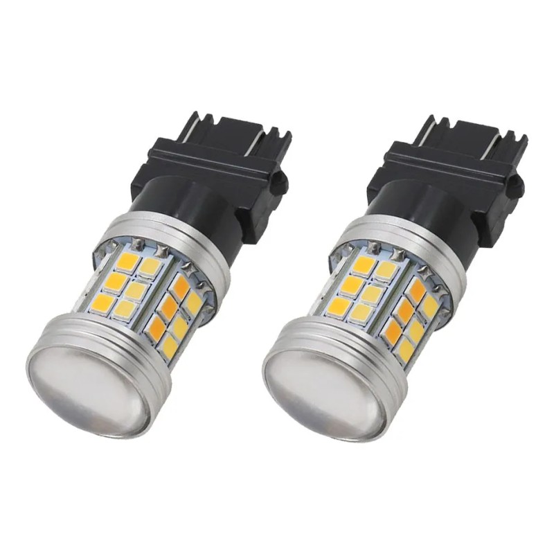 2 Focos Led T25 3157 3057 P27/7w Dual Color Cuarto
