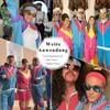 ATOWORLD 90er 80er Jahre Outfit Herren Kostüm 80er Jahre Trainingsanzug