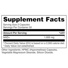 Bucked Up NAD+ 1000mg | Dinucleótido de nicotinamida y adenina | Sin OMG, sin gluten, probado en laboratorio de terceros | Suplemento de coenzima celu