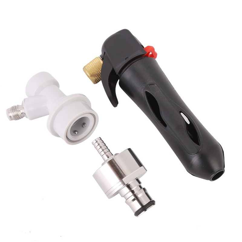 Handhold Pressurizer Keg Charger Kit with Carbonation Cap for Beer