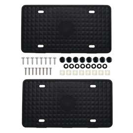 Performance Tool W1295 Black Silicone License Plate Frames (Pack of 2)